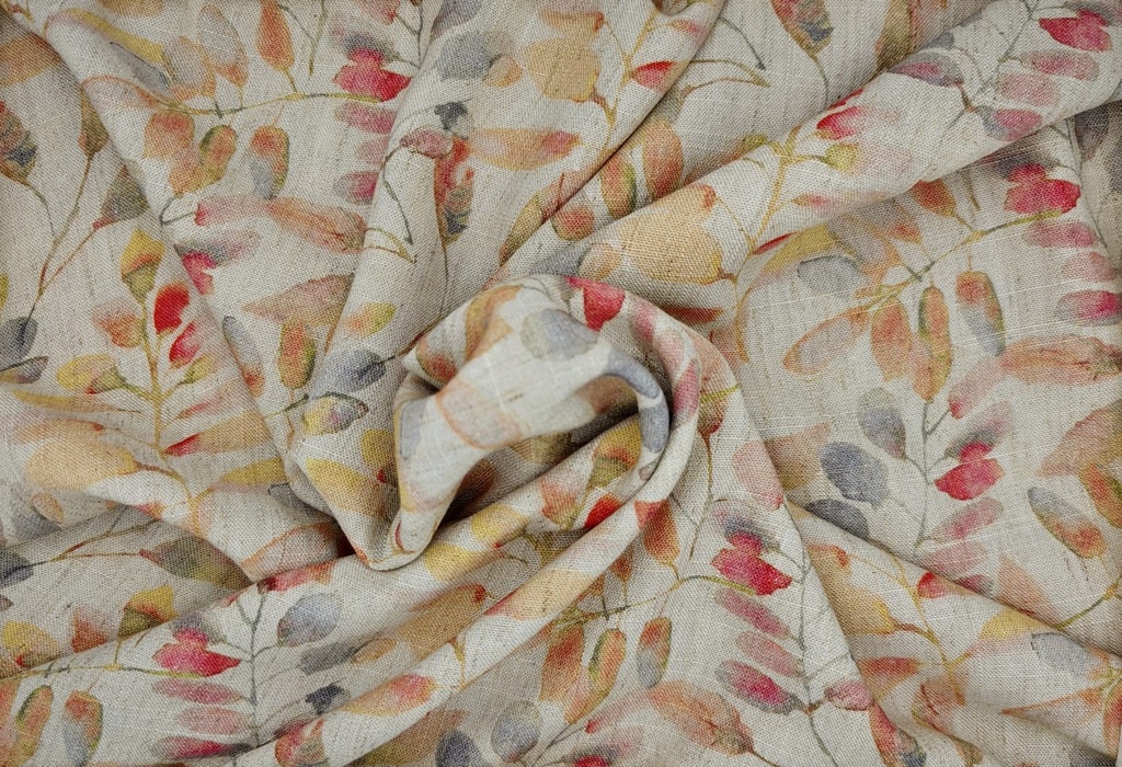 Viscosa lino crudo fucsia