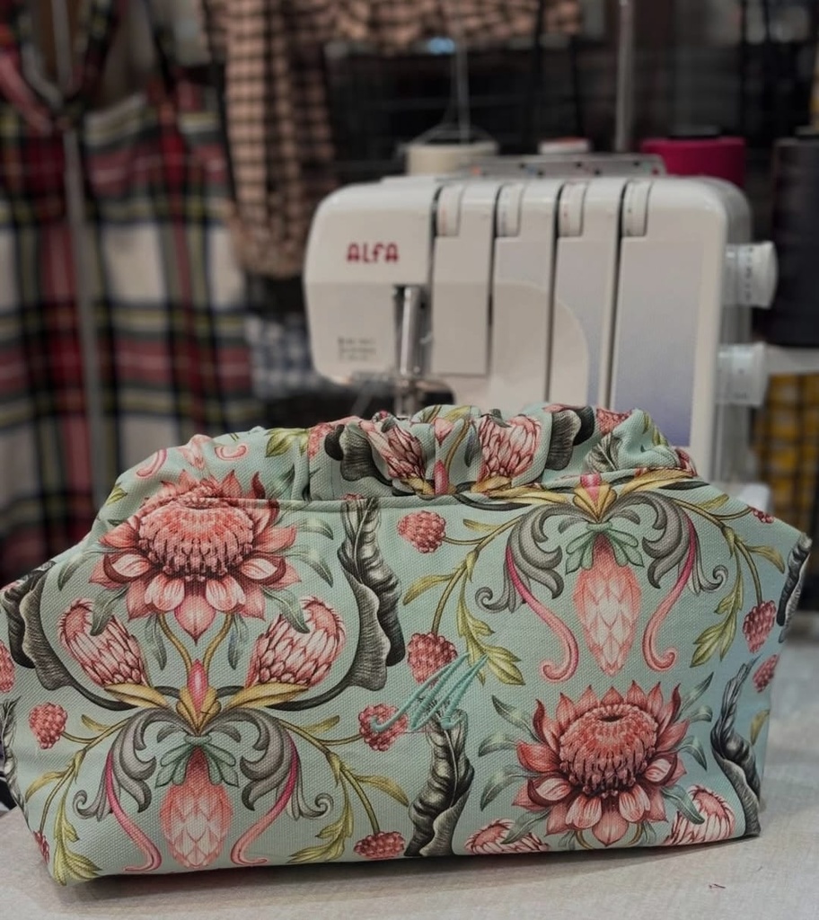 Half panamá flor verde rosa