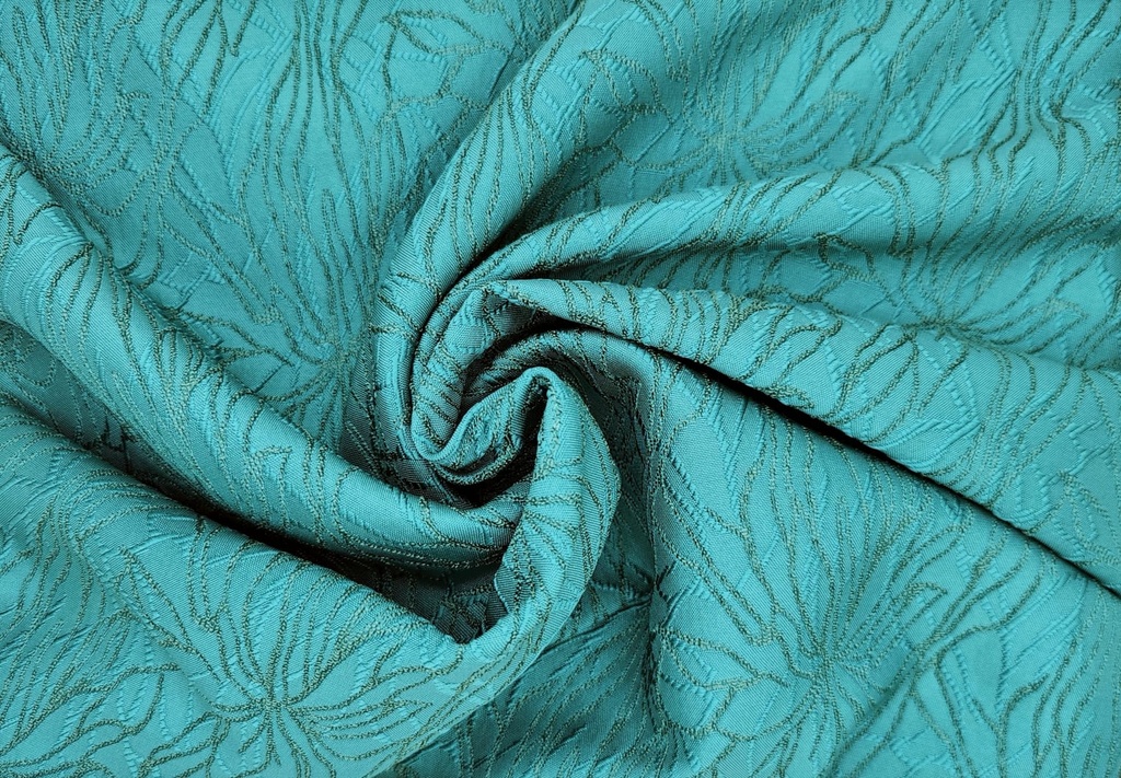 Brocado flor esmeralda