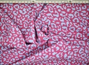Algodón leopardo fucsia turquesa