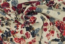 Stropicciato beige flores granates