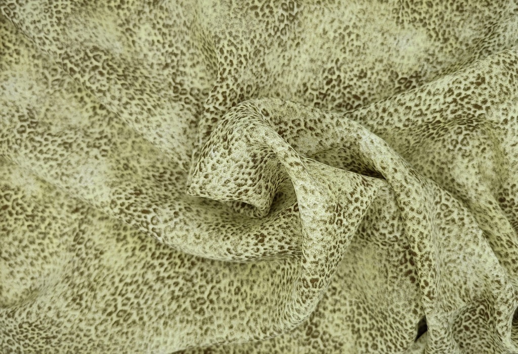 Viscosa animal print caqui