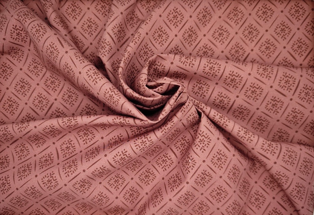 Popelin rombos rosa arcilla