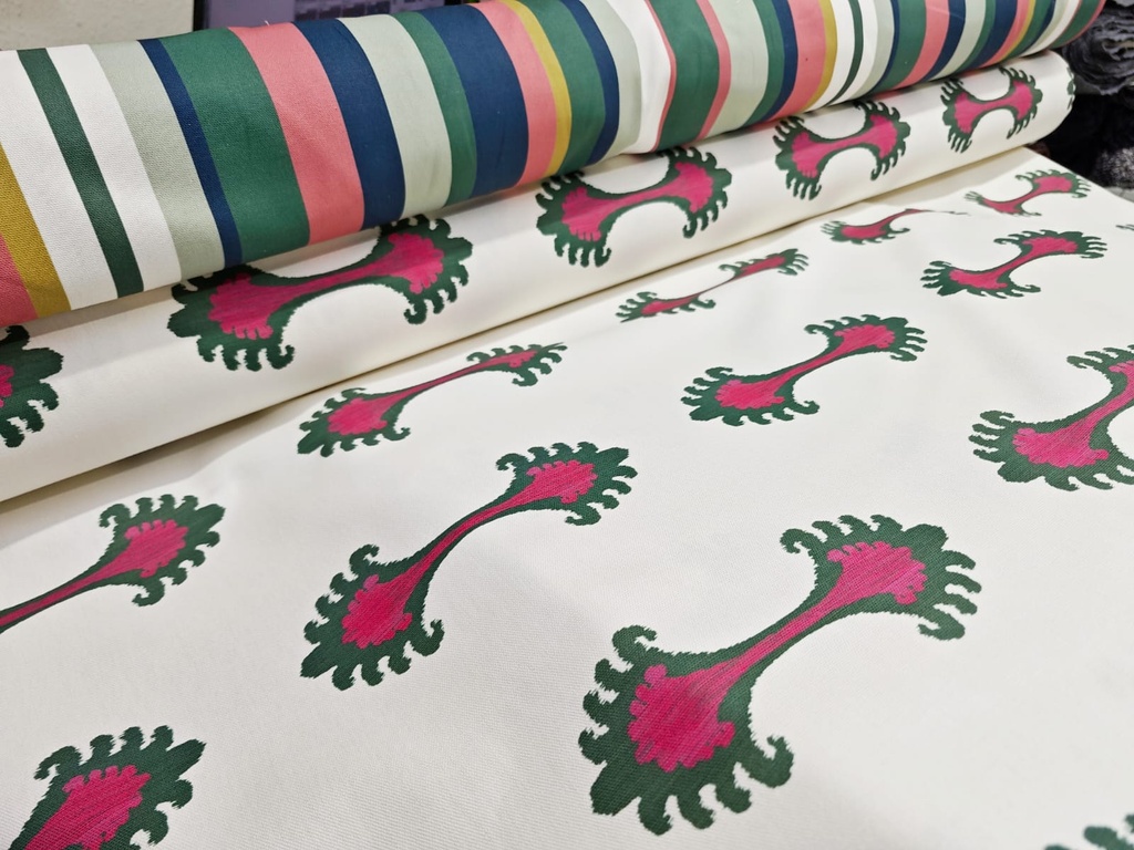 Half panama rayas verde marino