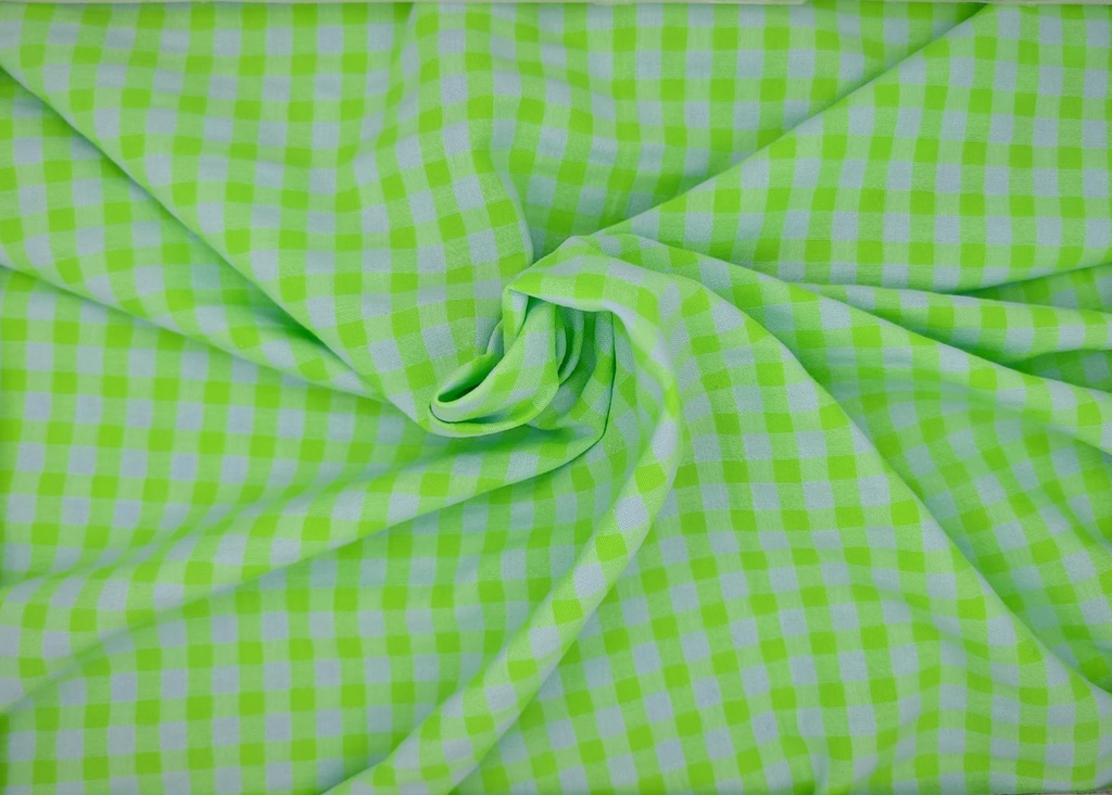 Vichy seersucker verde fluor