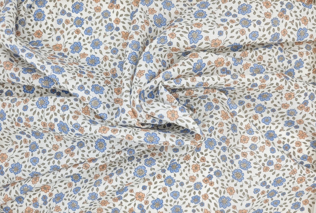 Voile flor azul calabaza