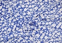 Viscosa flor azul blanco