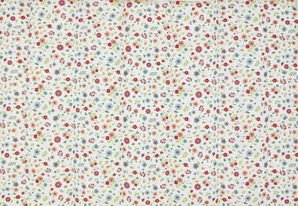 Algodón acolchado vichy / flor