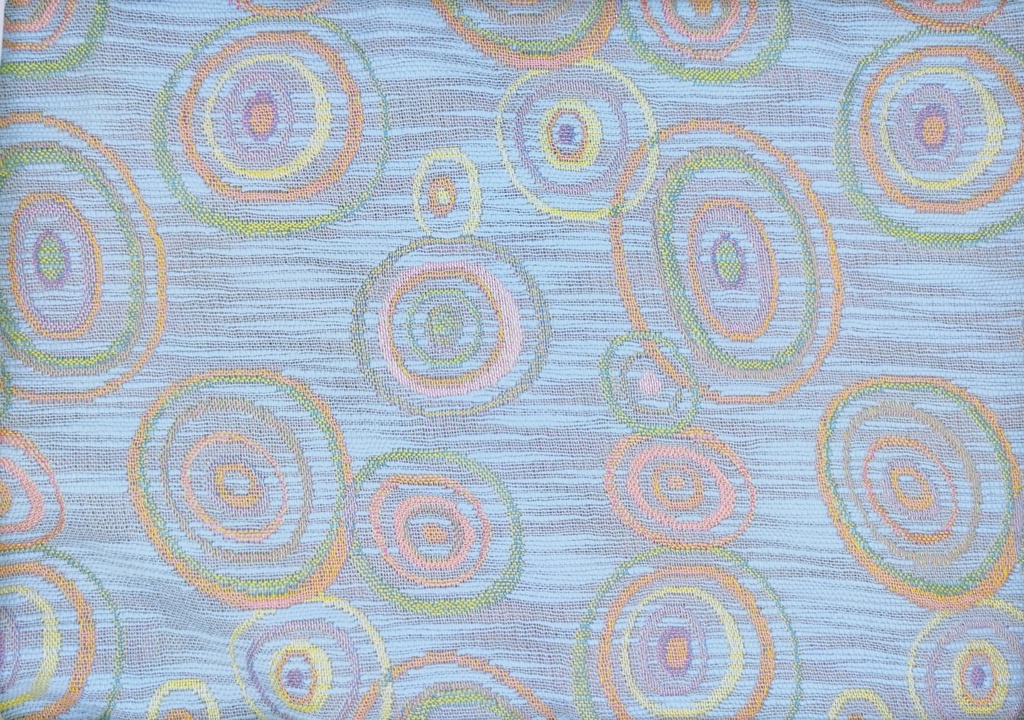 Jacquard danza de anillos azul