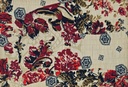 Stropicciato beige flores granates