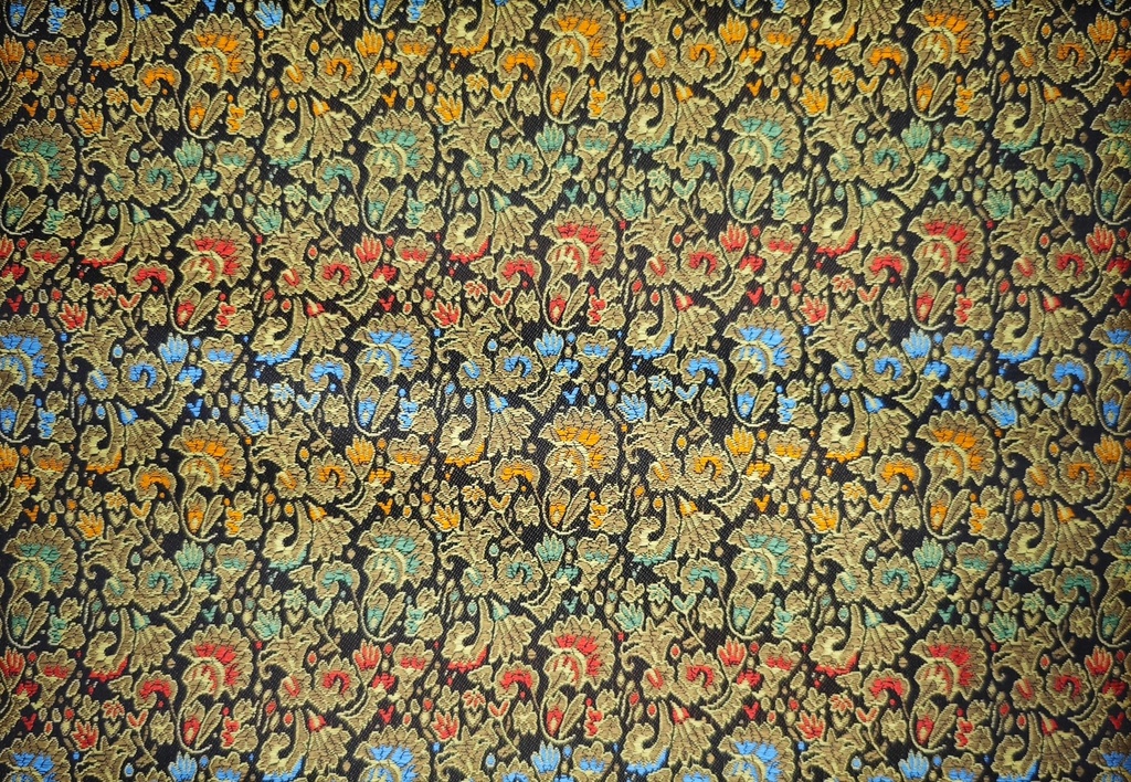 Brocado flores multicolor