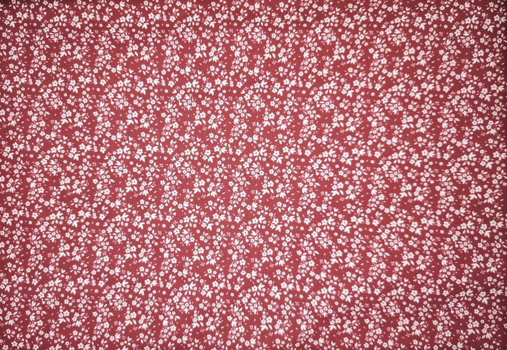 Algodón tula granate flor blanca (copia)