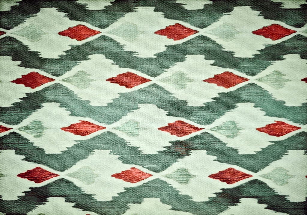 Half panamá ikat verde granate