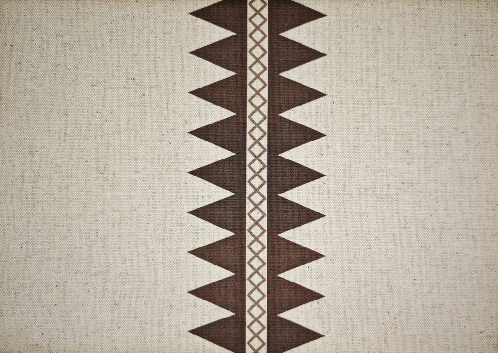 Loneta linculla rayas étnicas marrón (copia)