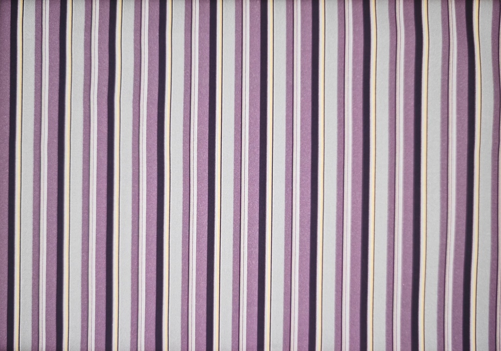 Popelin rayas berenjena gris