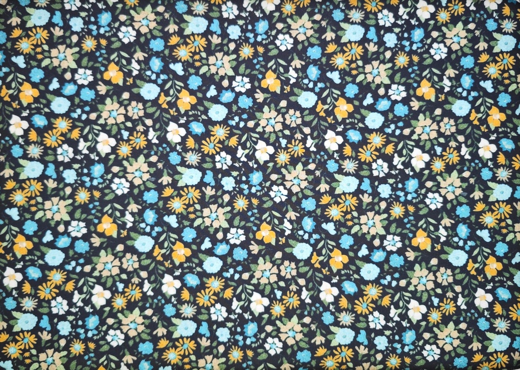 Algodón parla flor azul