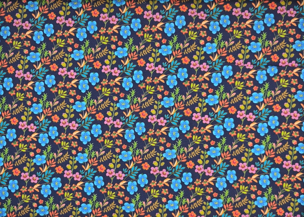 Algodón beige flor teja (copia)