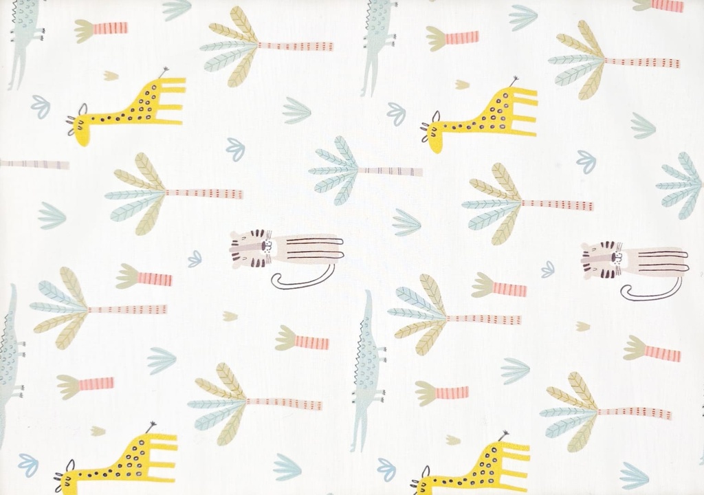 Algodón estampado jungla