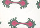 Half panama ikat verde coral