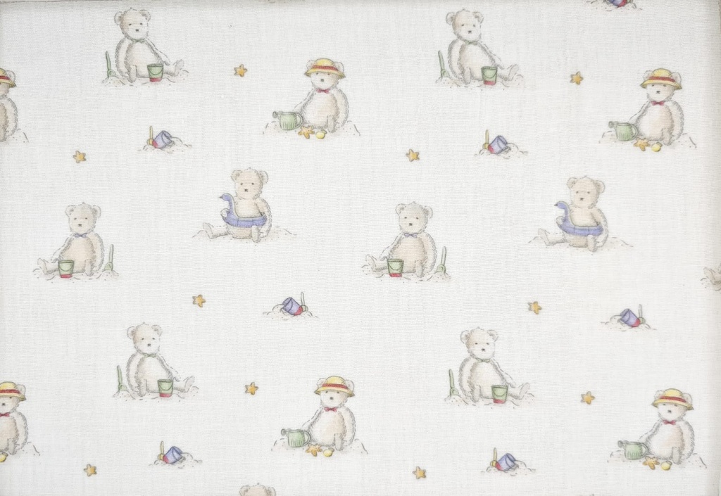 Muselina digital ositos beige