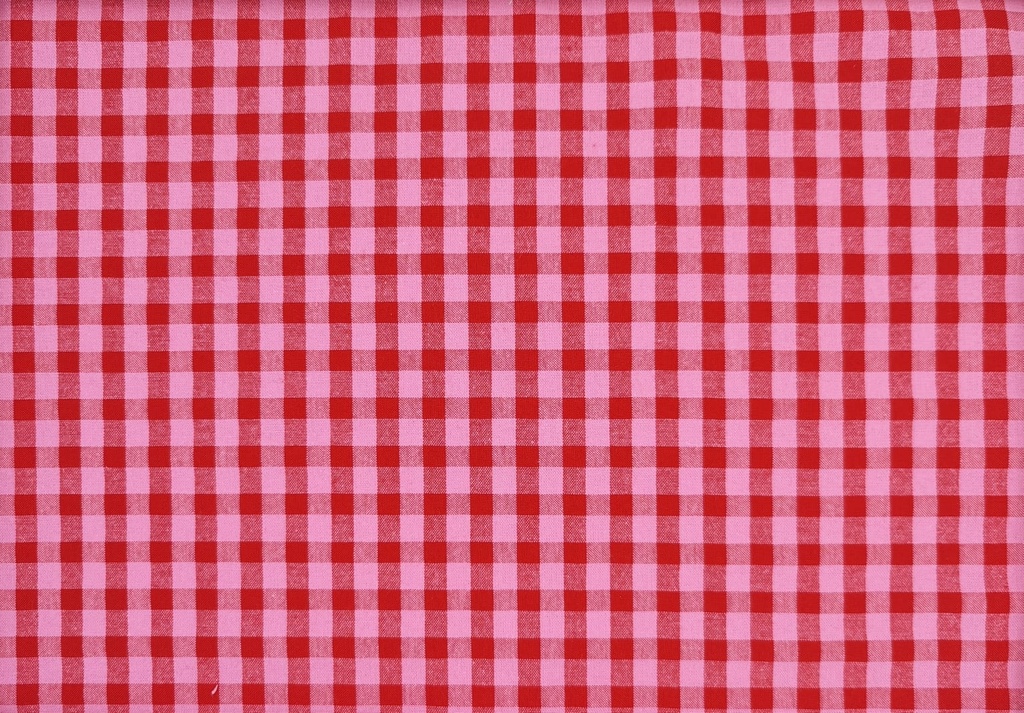 Vichy seersucker rosa rojo