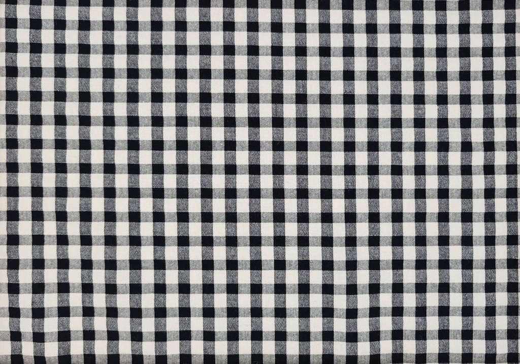 Vichy seersucker blanco negro