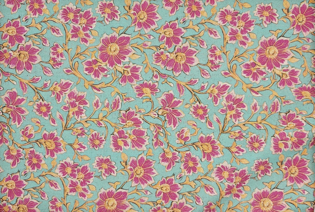 Half panama turquesa flor fucsia (copia)