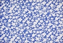 Viscosa flor azul blanco