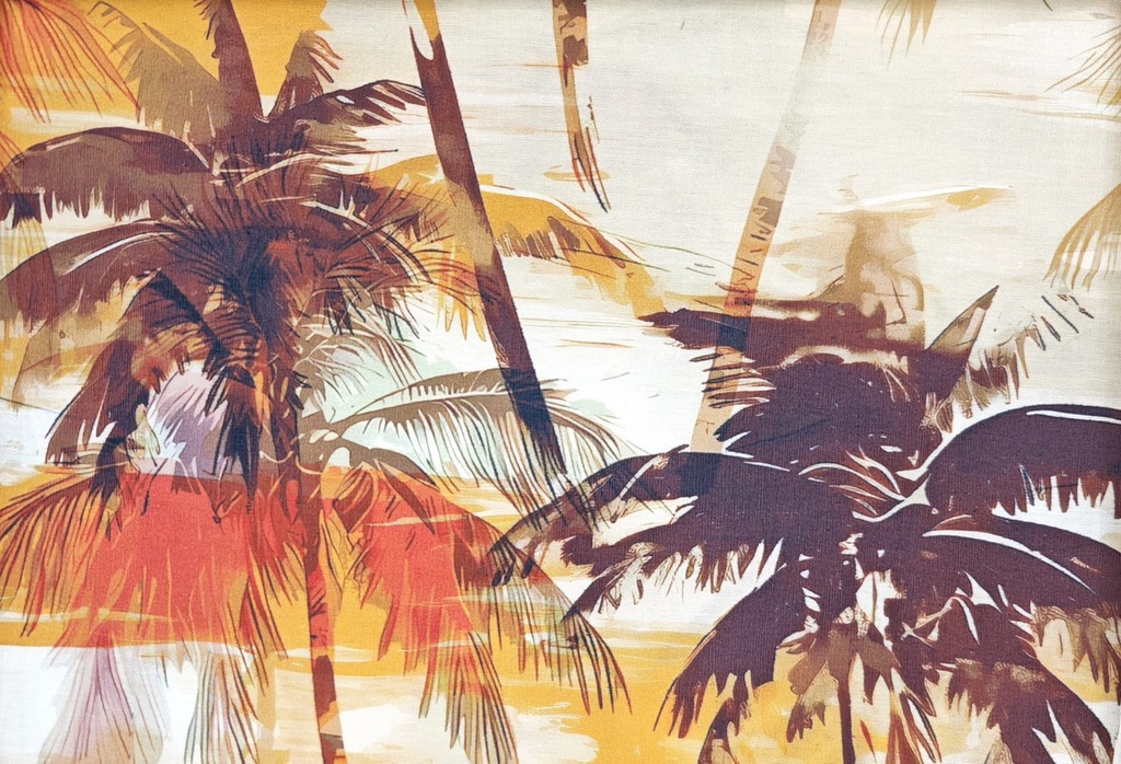 Algodón isla tropical