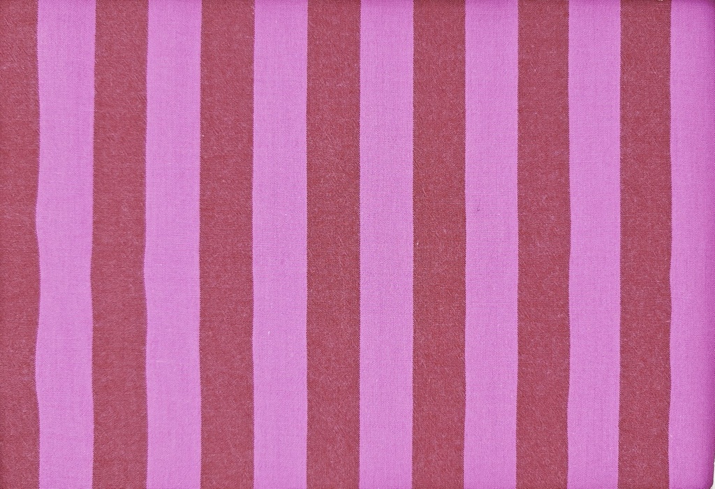 Algodón rayas bicolor rojo fucsia