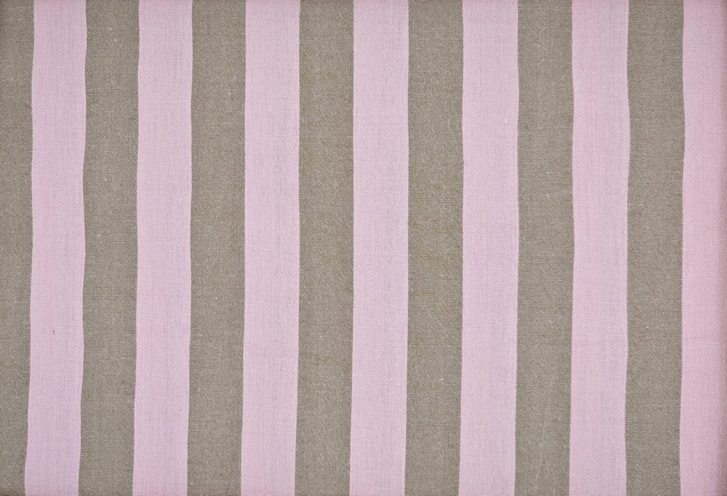 Algodón rayas camel rosa