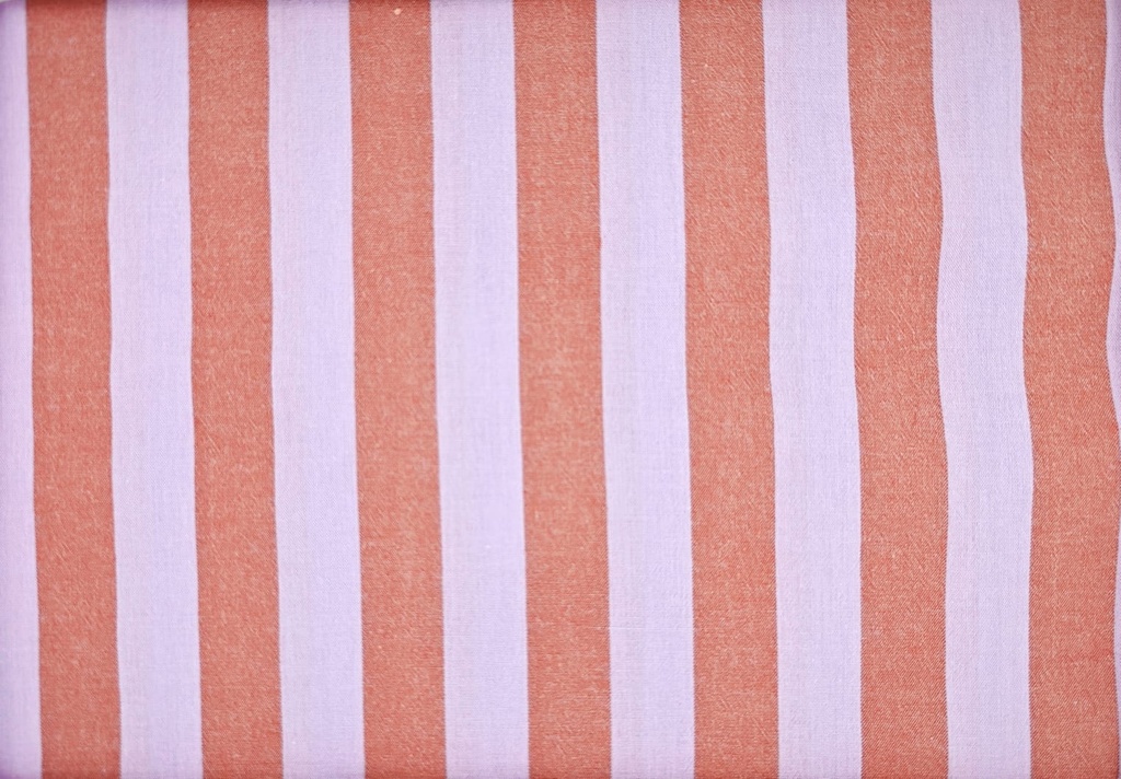 Algodón rayas camel rosa (copia)