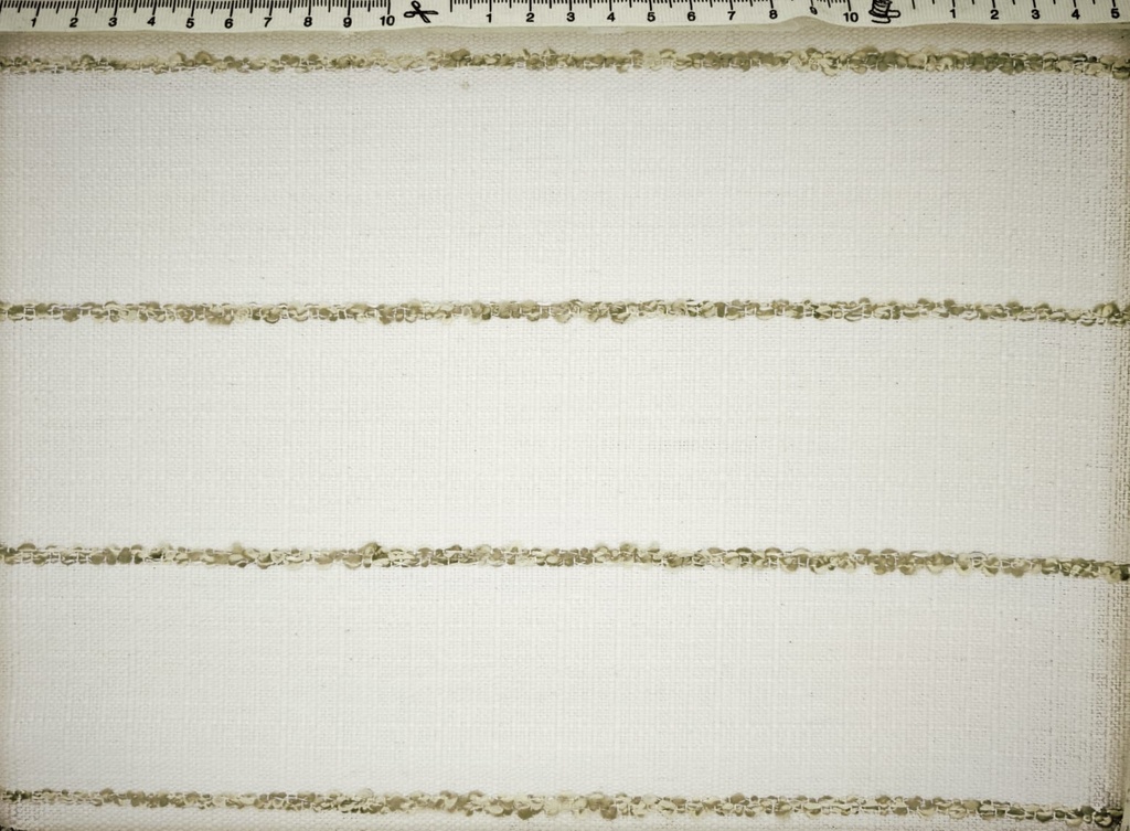 Loneta jacquard  raya verde
