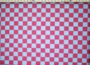 Algodón damero fucsia turquesa