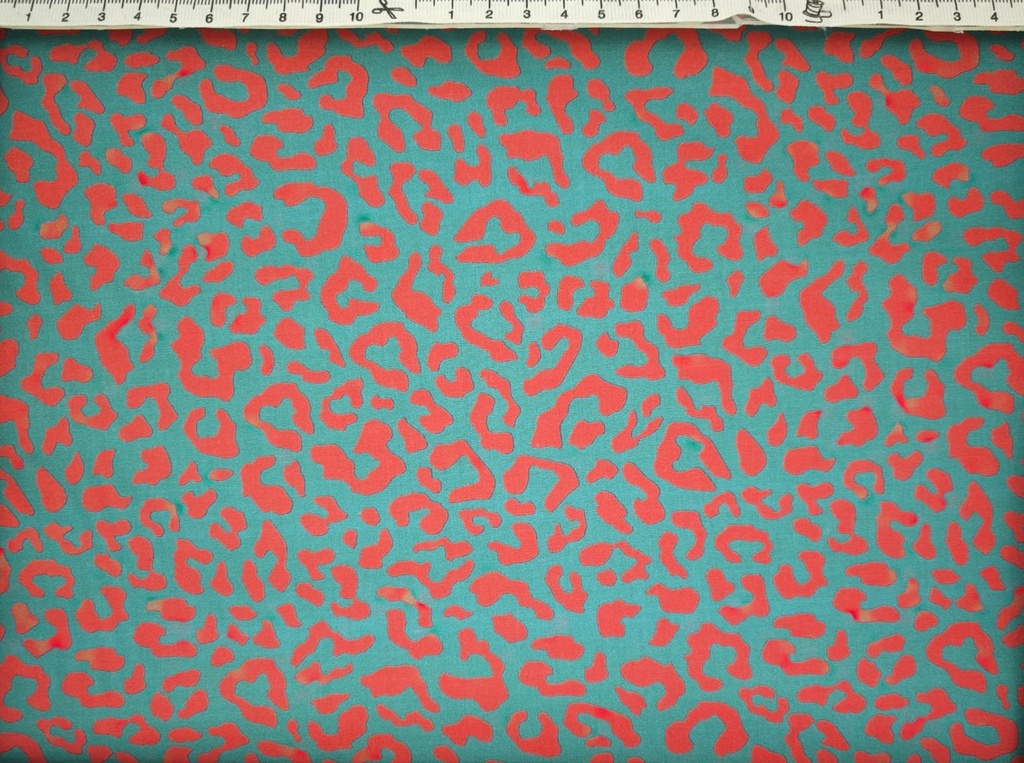 Algodón leopardo botella rojo
