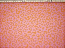 Algodón leopardo naranja malva