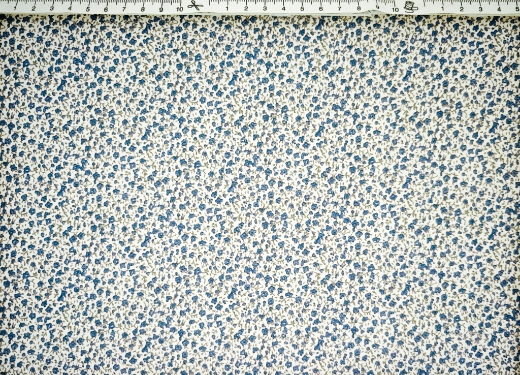 Rústico beige florecita azul