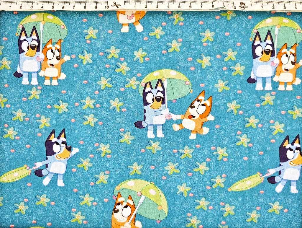 Algodón bluey and friends