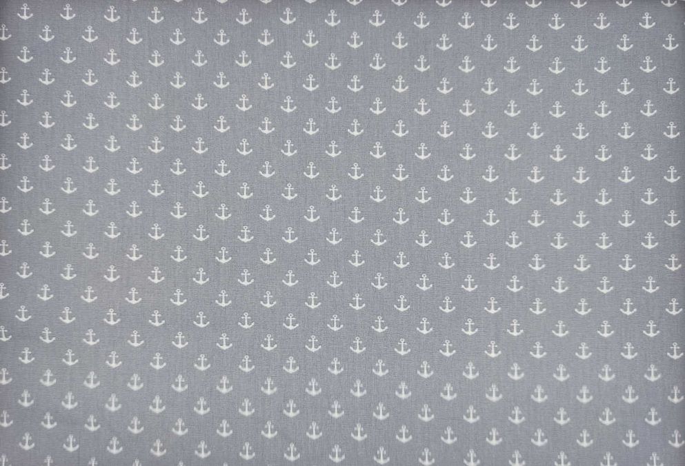 Popelin gris con anclas