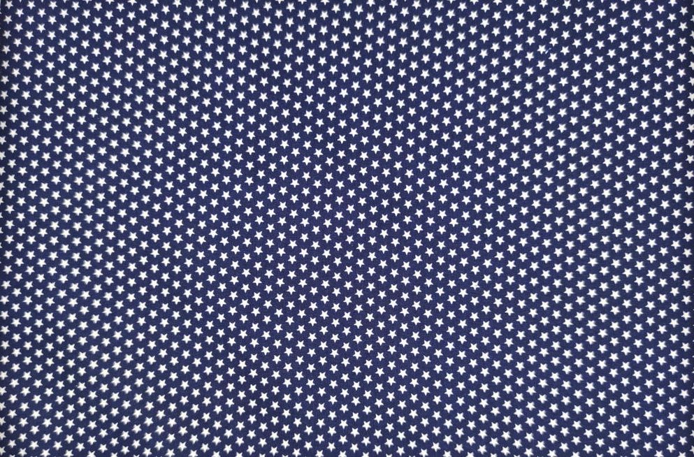 Popelin azul marino con estrellitas