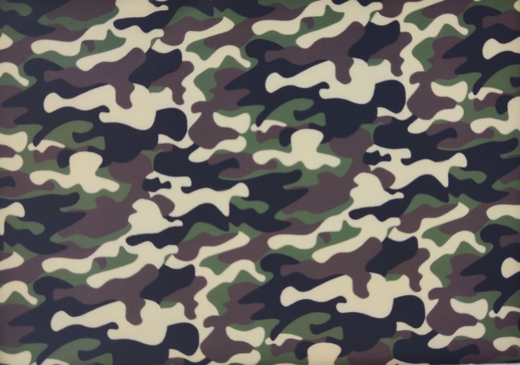 Punto neopreno camuflaje negro caqui marrón