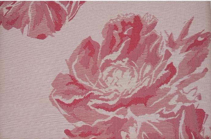 Jacquard flores rosa