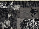 Tapicería jacquard cuadros gris