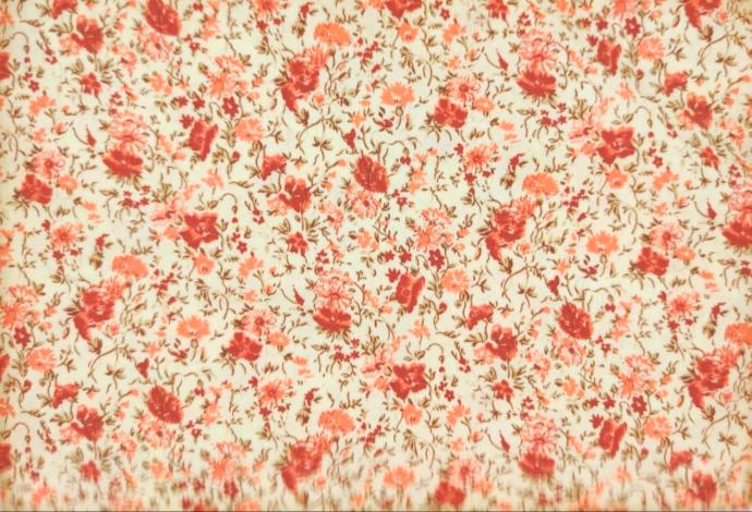 Viella beige flor coral y marrón