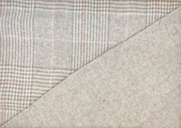 Paño Harris reversible espiga beige rosa