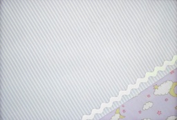 Piqué canutillo rayas blanco lila