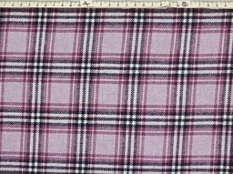 Franela cuadro lila marsala