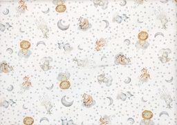 [3893] Popelin animalitos gris beige