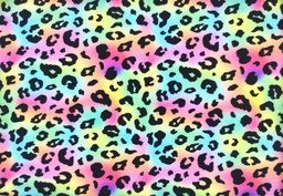 [5441] ﻿Punto digital leopardo arcoiris﻿