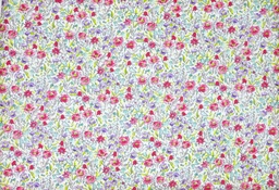 [ve1072] Voile digital Amapolas y Campanillas